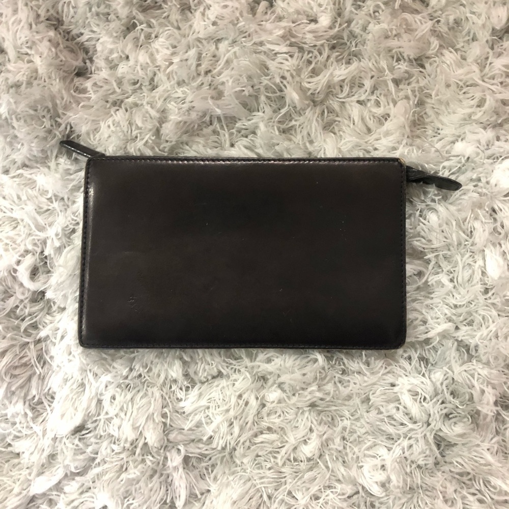 Black leather bag made and from Italy